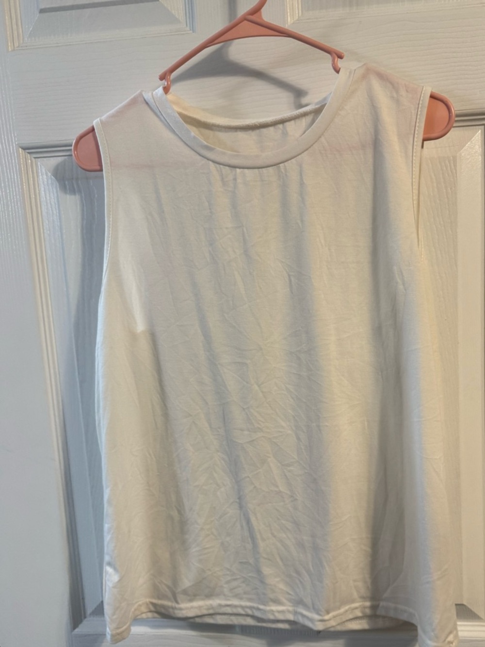 Classic Sleeveless White Tank Top